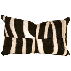 Zebra Hide Patchwork Pillow