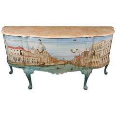 1932 Waring and Gillow British Sideboard Hand-Painted by Kensa Design