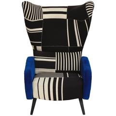 Vintage Prague Wingback Chair 10