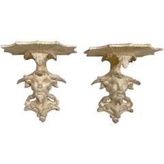 Pair of Chinoiserie Wall Brackets