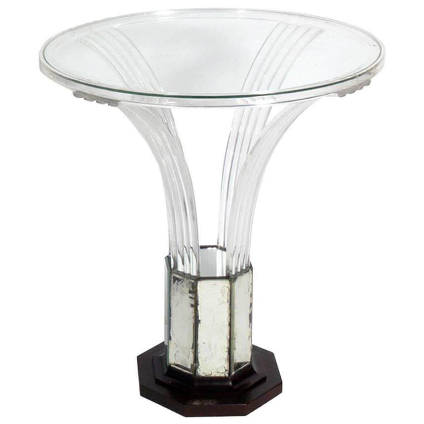 Glamorous Lucite Table by Grosfeld House, circa 1930s