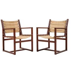 Pair of French Open Armchairs 9