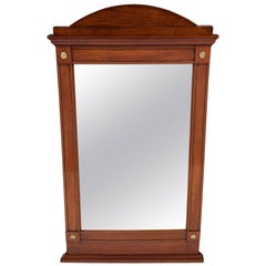 Swedish Empire Mahogany Inlaid Mirror