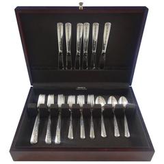 Rambler Rose by Towle Sterling Silver Flatware Set of Service 24 Pieces