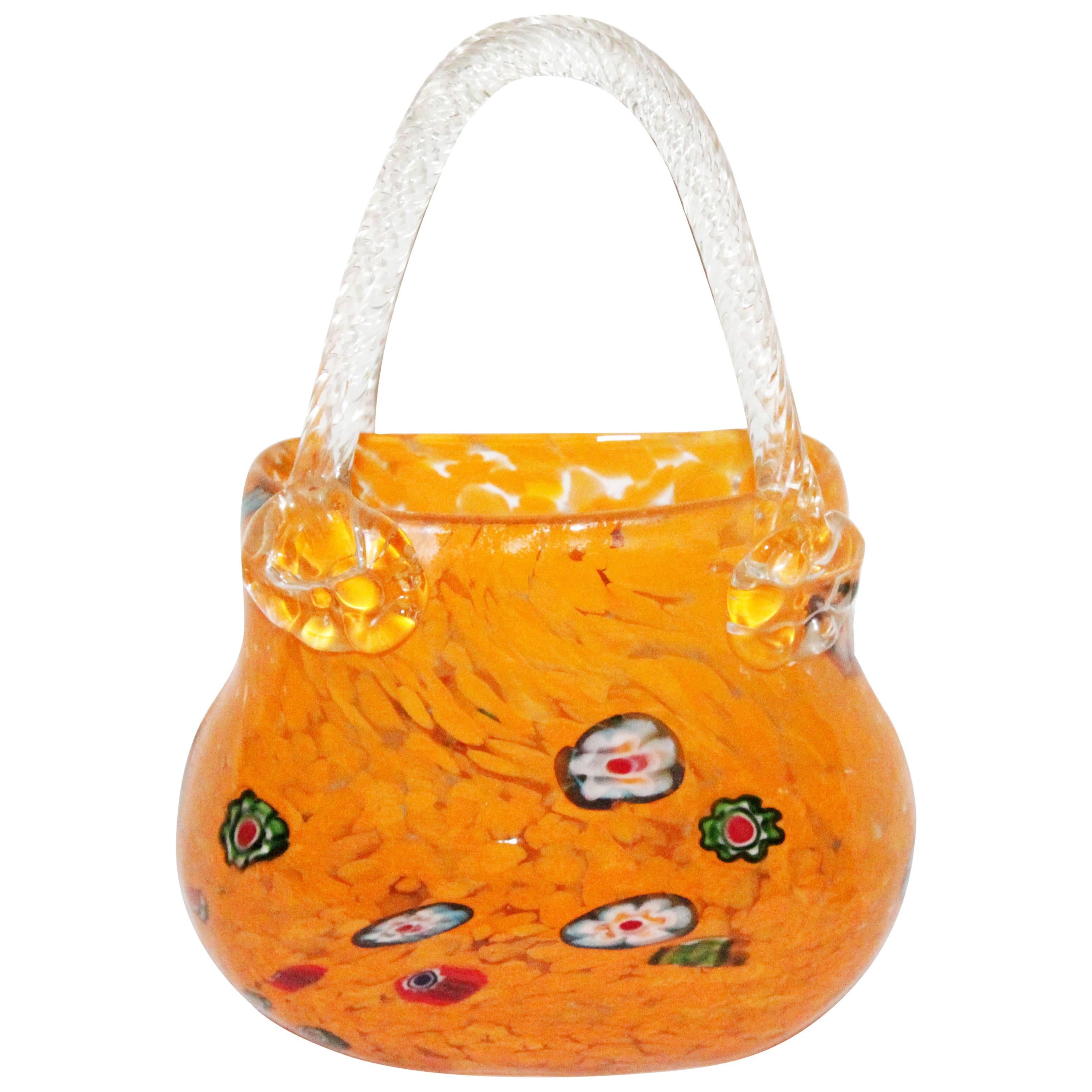 Unique Millefiori Murano "Vase" Handbag, circa 1960
