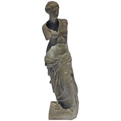 Early 20th Century Antique Venus Garden Statue in Cast Stone/Concrete