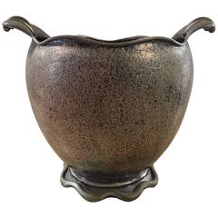 Elegant Silver Italian Vase