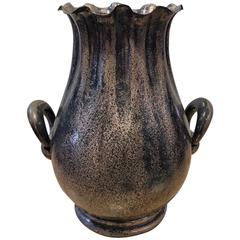 Elegant Silver Italian Vase