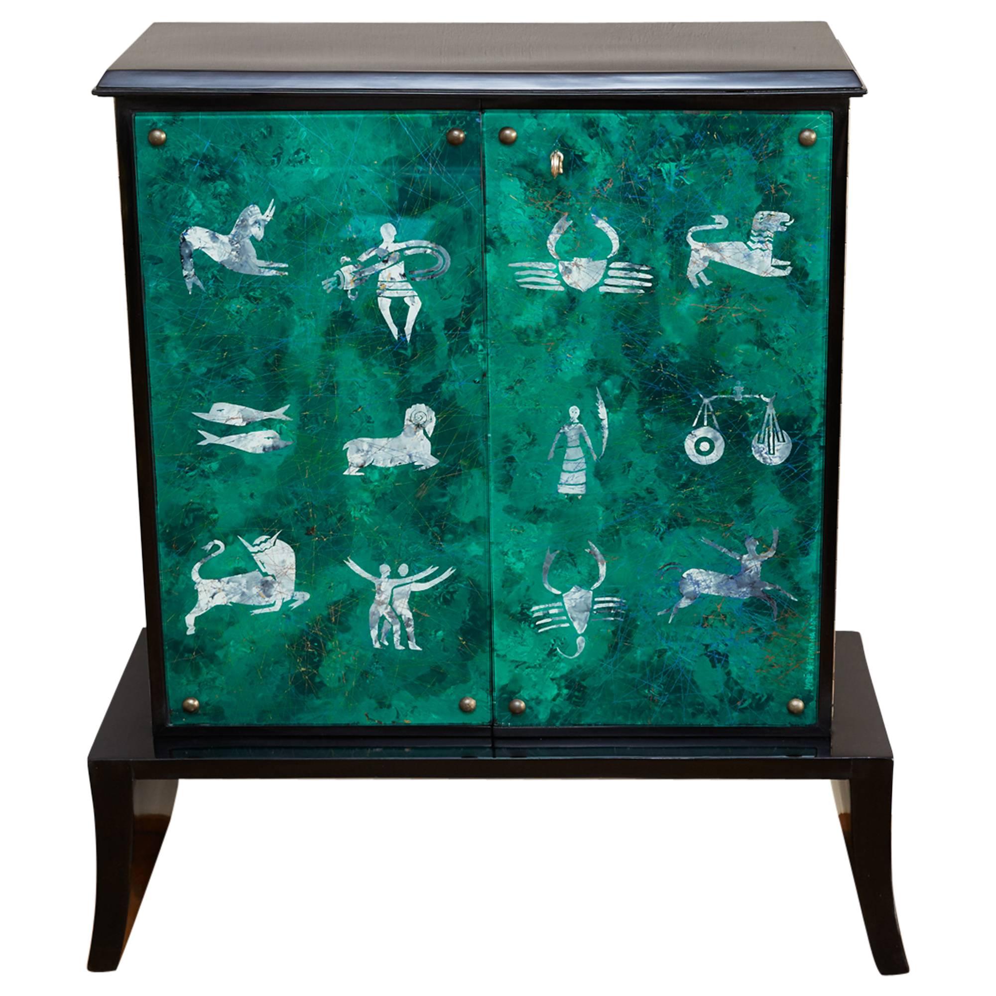 Fontana Arte, Bar Cabinet, by Dube, Italy, circa 1950