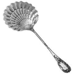 Puiforcat Gorgeous French All Sterling Silver Strawberry Spoon Rococo