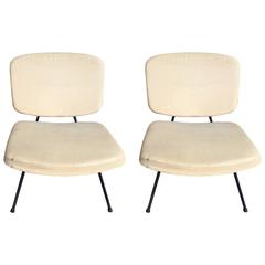 Pair of Vintage Pierre Paulin Low Chairs, CM190
