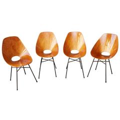 Set of Chairs by Vittorio Nobili, Prod. Medea, Italy, circa 1955