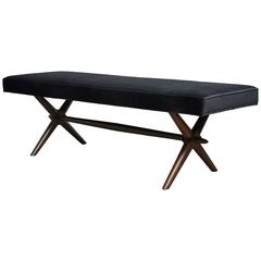 Vintage T.H. Robsjohn-Gibbings X-Base Bench