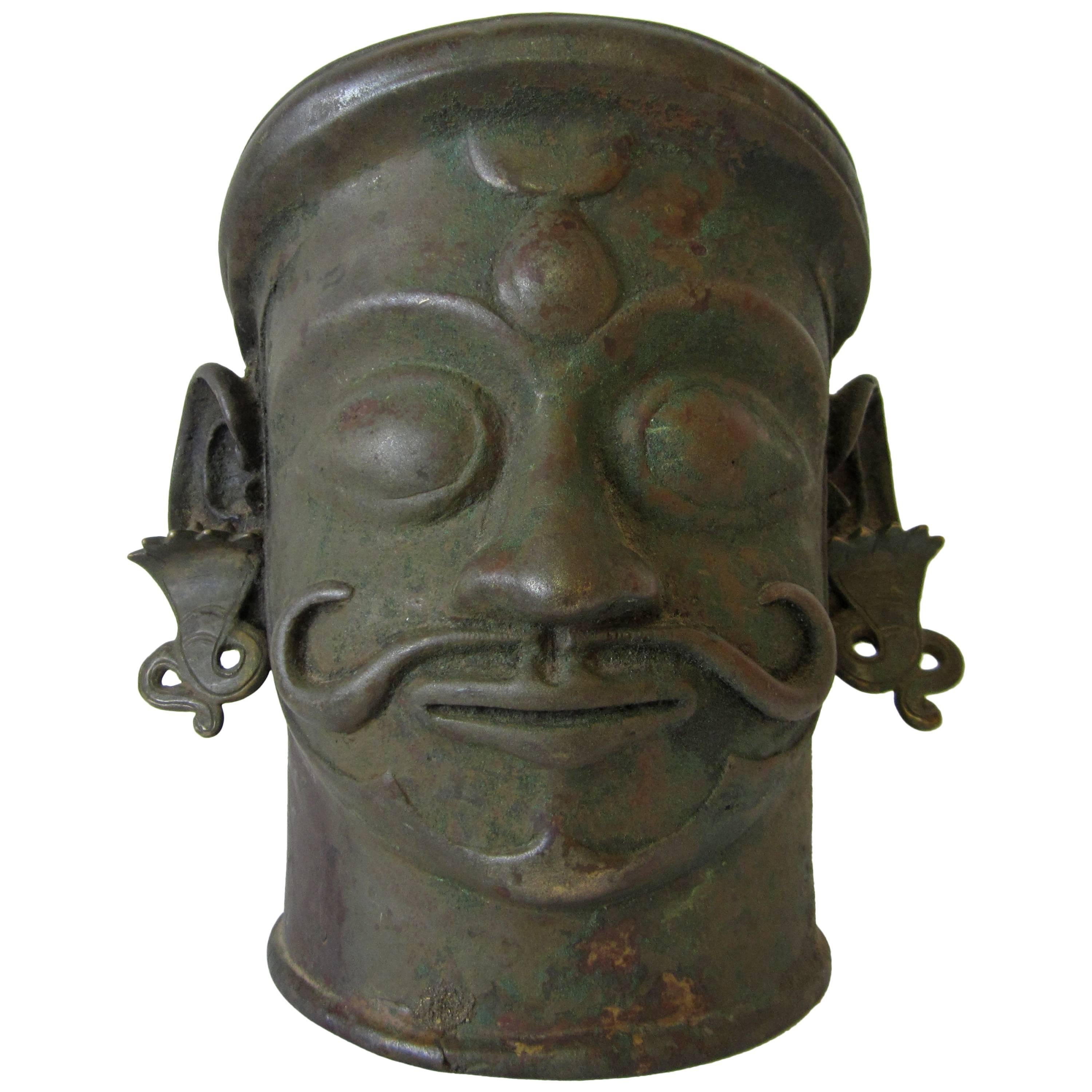 Bronze Mukha Linga For Sale
