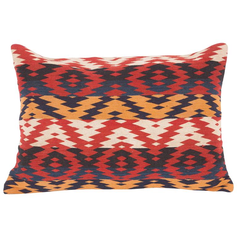 Pillow, Fashioned from a 19th Century Uzbek Gudjeri Weaving at 1stdibs
