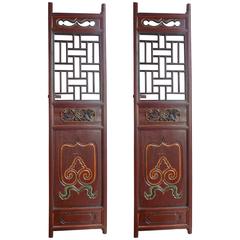 Pair of Chinese Screen Doors