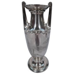 Gorham Japonesque Antique Sterling Silver Amphora Vase