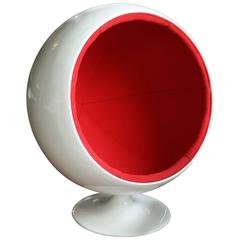 Vintage 1960s Fiberglass Ball Chair for Kids after a Model by Eero Aarnio