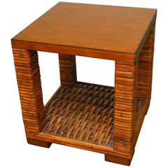 Organic Bamboo Two-Tier Side Table by Palecek