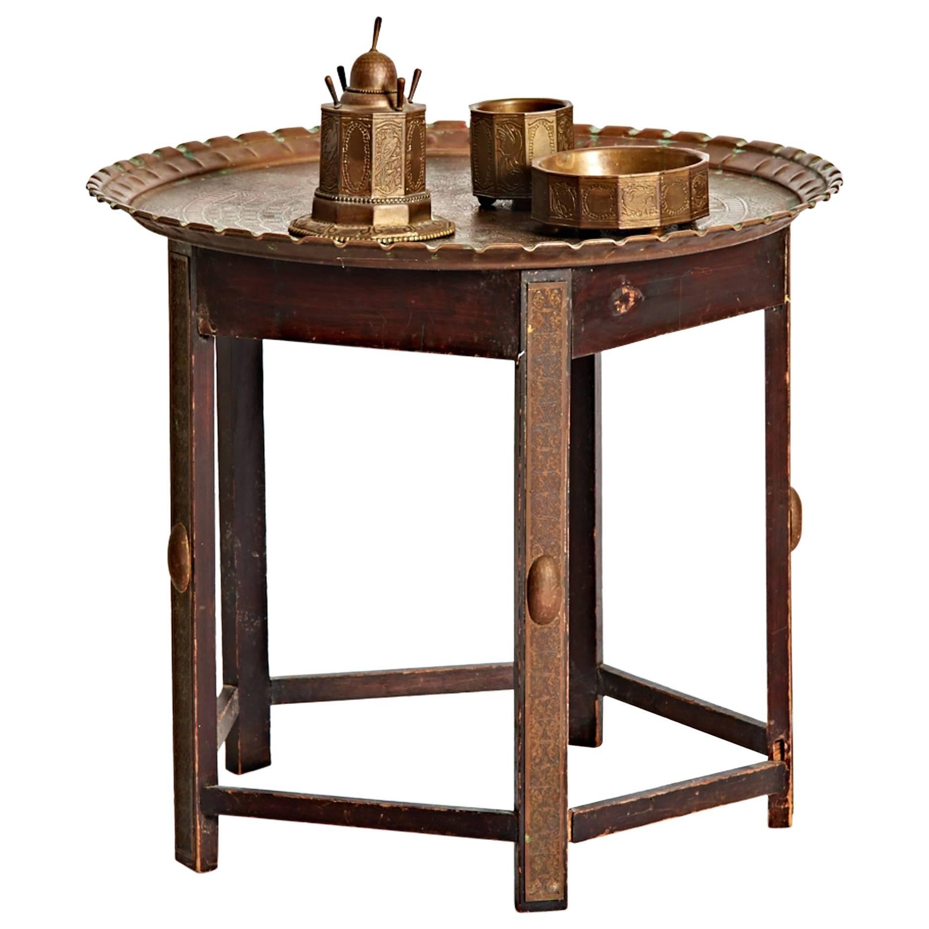 19th Century Bronze Smoking Sellette Table from Erhard & Söhne For Sale