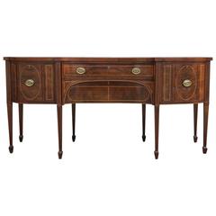 Late George III Mahogany and Inlaid Sideboard