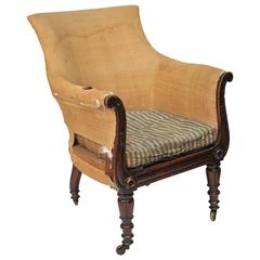 William IV Faux Rosewood Library Bergère
