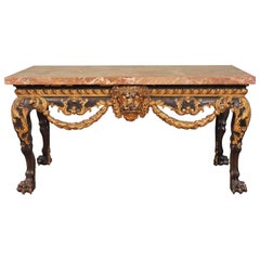 Mahogany and Parcel-Gilt Centre Table in the George II Style