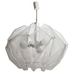 1960s Modernist Acrylic and Monofilament Chandelier