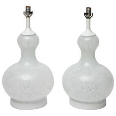 Pair of Late 1960s Handblown Murano Glass Lamps 11