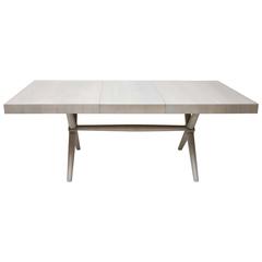 Spectacular Bleached Walnut Robsjohn-Gibbings Dining Table for Widdicomb