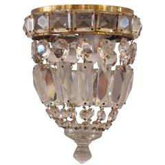 Flush Mount Crystal Chandelier