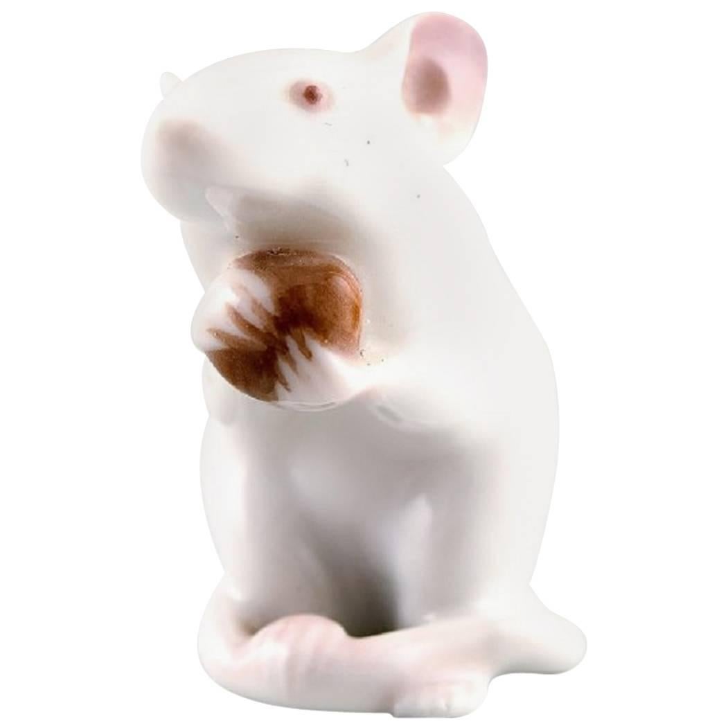 Rare Royal Copenhagen Mouse with Nut, Number 344, Early 20th Century