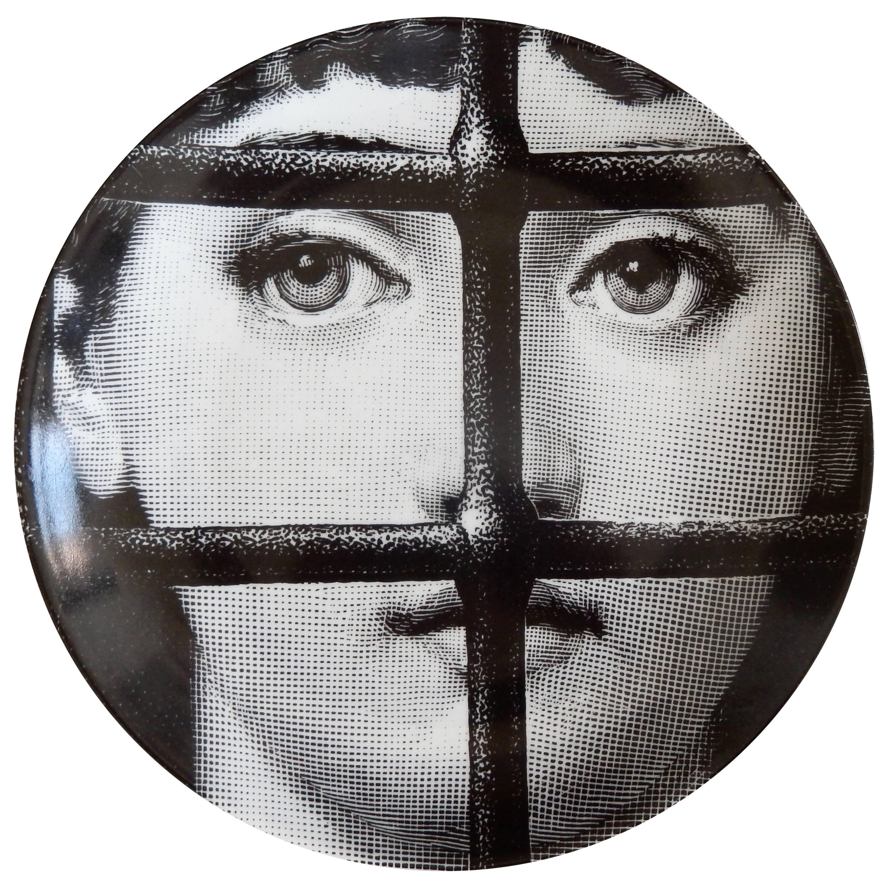 Vintage Fornasetti Plate, "Tema 
Variazioni" #121