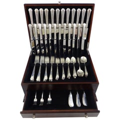 Vintage Georgian Colonial by Wallace Sterling Silver Dinner Flatware Set Service 108 Pcs