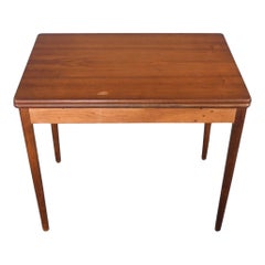Hans Wegner Flip Top Esstisch / Schreibtisch in Teak + Eiche