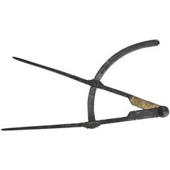 18th Century Wrought Iron Compass