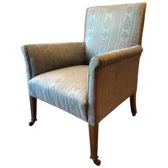 Antique Edwardian Armchair Lounge Chair Mahogany, 20th Century
