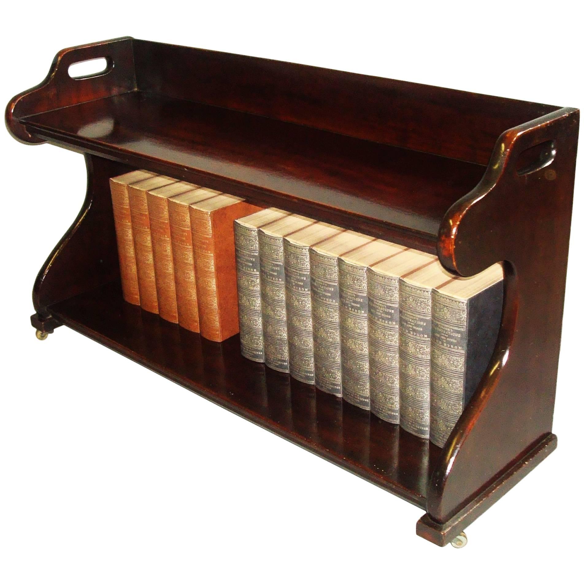 Regency Mahogany Book Carrier, Large