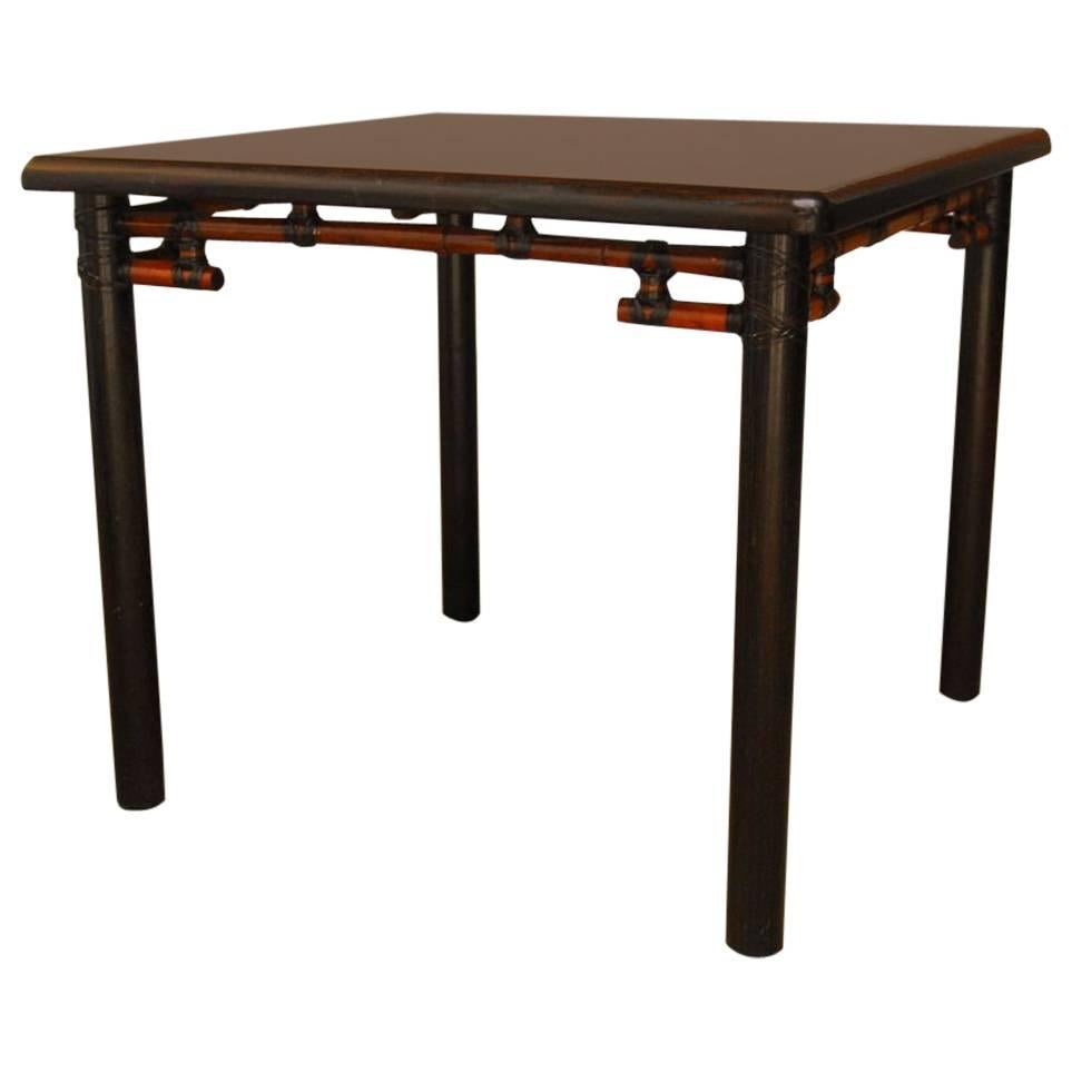 McGuire Bamboo and Wood Square Dining Table