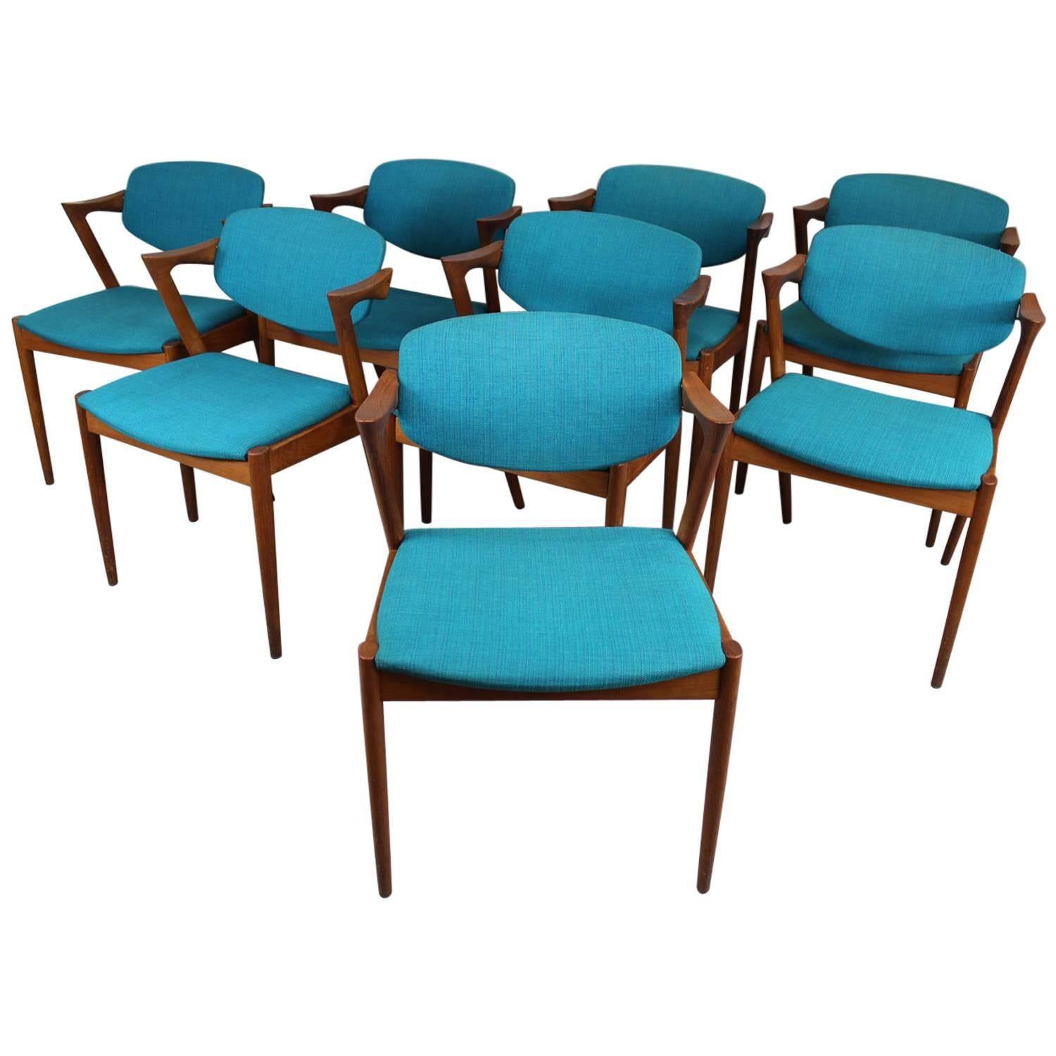 Kai Kristiansen Model 42 Z Chairs, Set of Eight