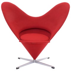 Original Verner Panton Cone Heart Chair for Plus-Linje