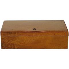 Russian Partridge Wood Cigarette Box