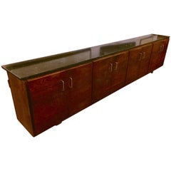 Mid-Century Modern Floating Wall-Mounted Credenza