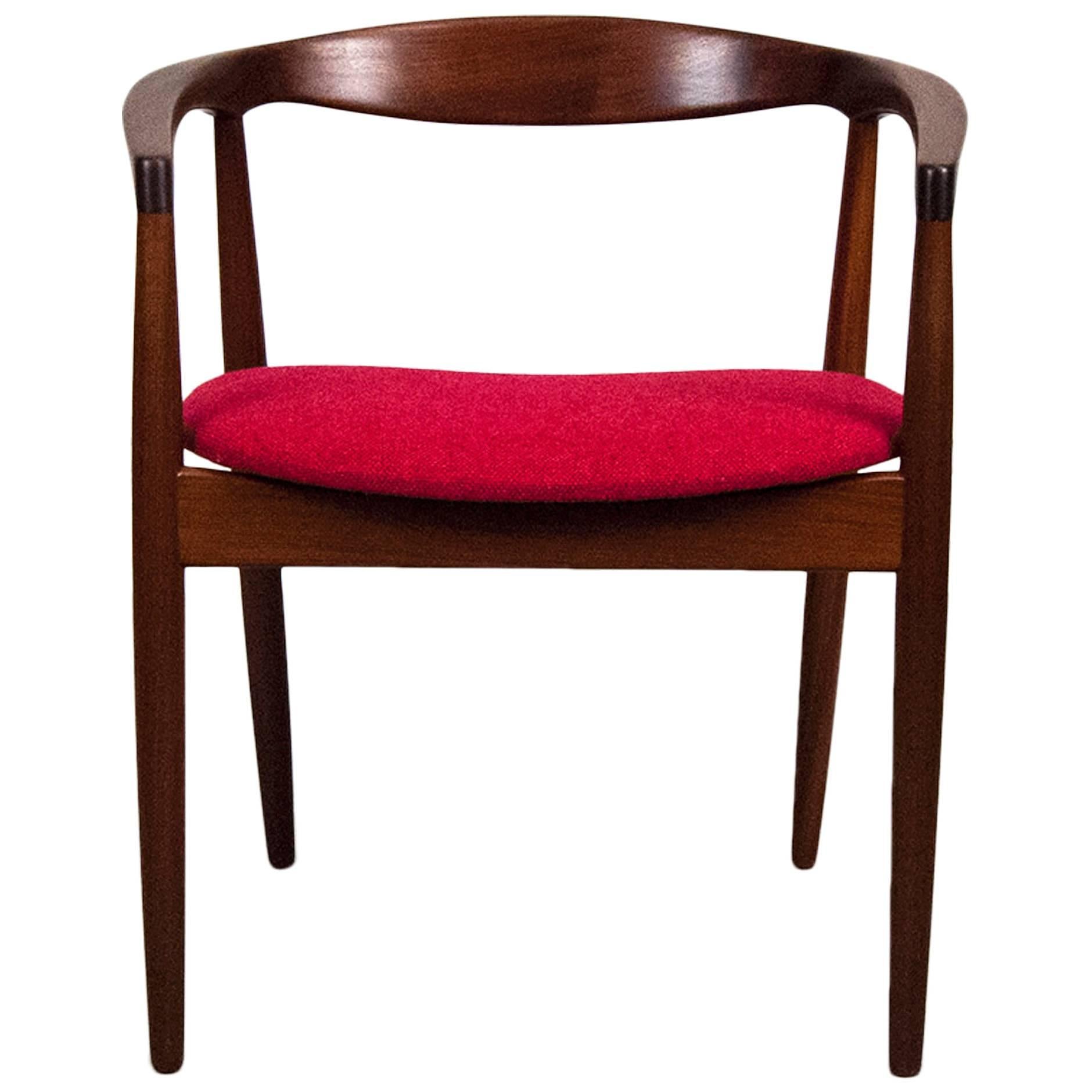 Kai Kristiansen Danish Afromosia Round Chair