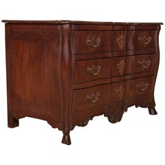 Robust Louis XV Provincial Bureau in Oak