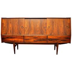 Borge Seindal Rosewood Dry Bar Sideboard, Vestergaard Mobler, Denmark, 1960s