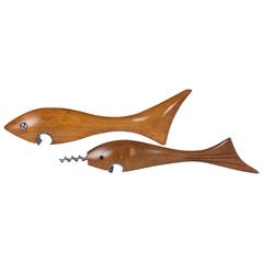Deux tire-bouchons en Carl Auböck en Wood poli