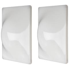 Pair of IGUZZINI IP40 wall light square