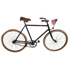 Bicyclette ancienne classique à jante en bois:: Elgin King:: vers 1898