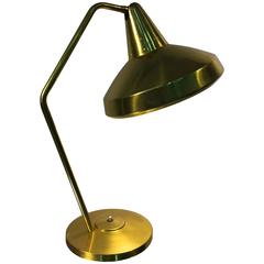 Midcentury  Articulated Brass Desk Lamp, circa 1960